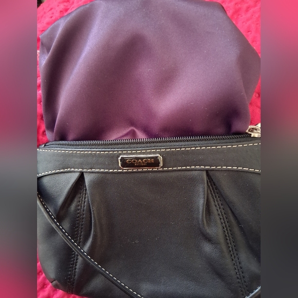 Coach Black Leather Wristlet - Picture 5 of 6